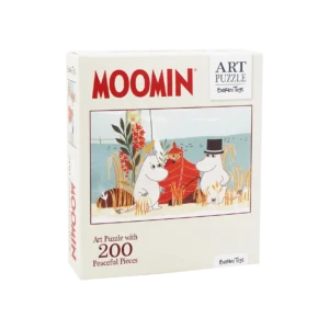 Mumin 200 brikkers puslespil kunst rød