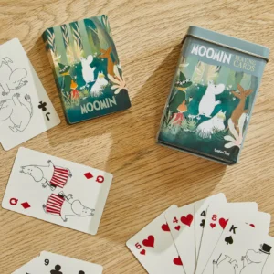 Mumi spillekort skov tin kortspil