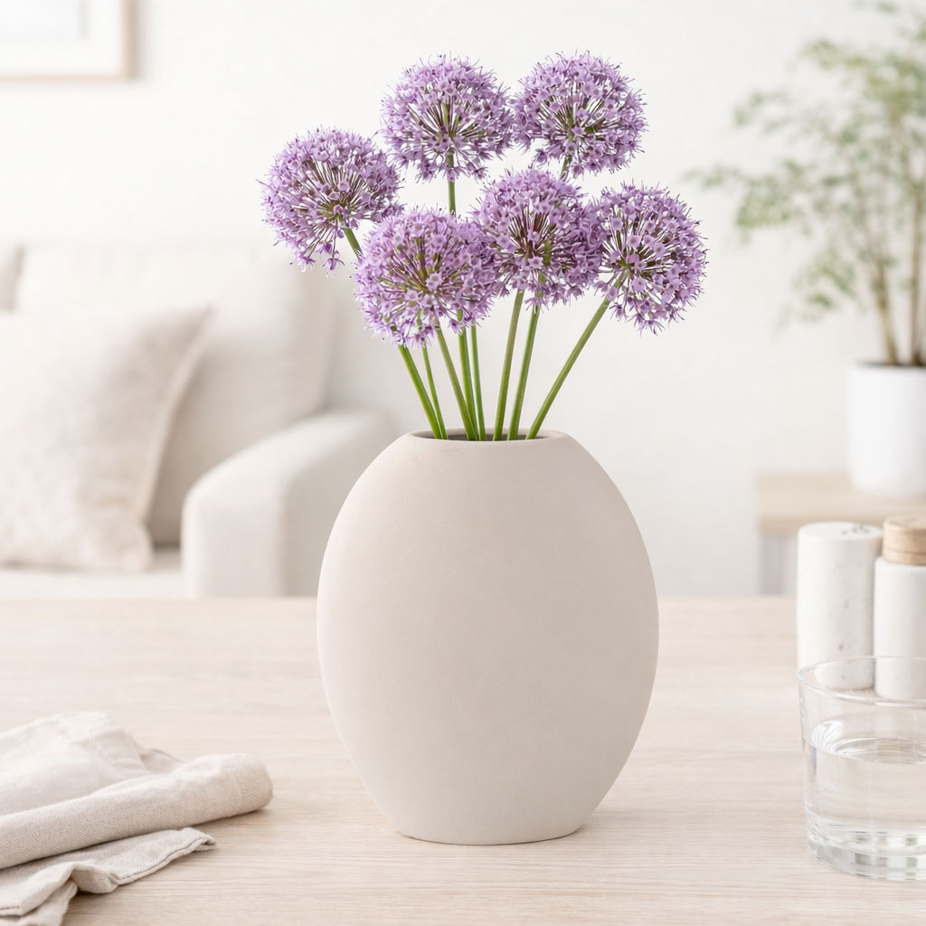 Vase Matteo creme fra Boltze i nordisk og minimalistisk indretning