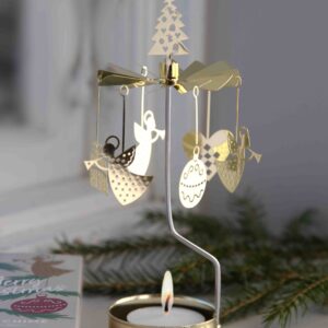 Englespil juldeco guld 16 cm